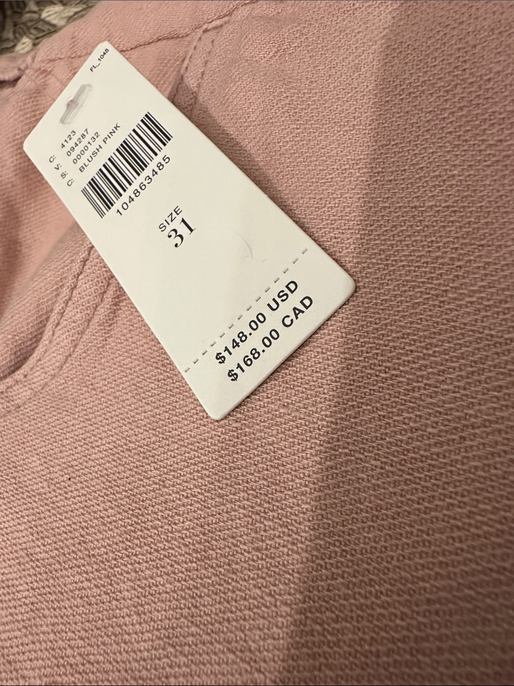 New with Tag! Anthropologie Pilcro Linen Mid Rise Flare Sepia Rose sz 31 - Picture 9 of 15